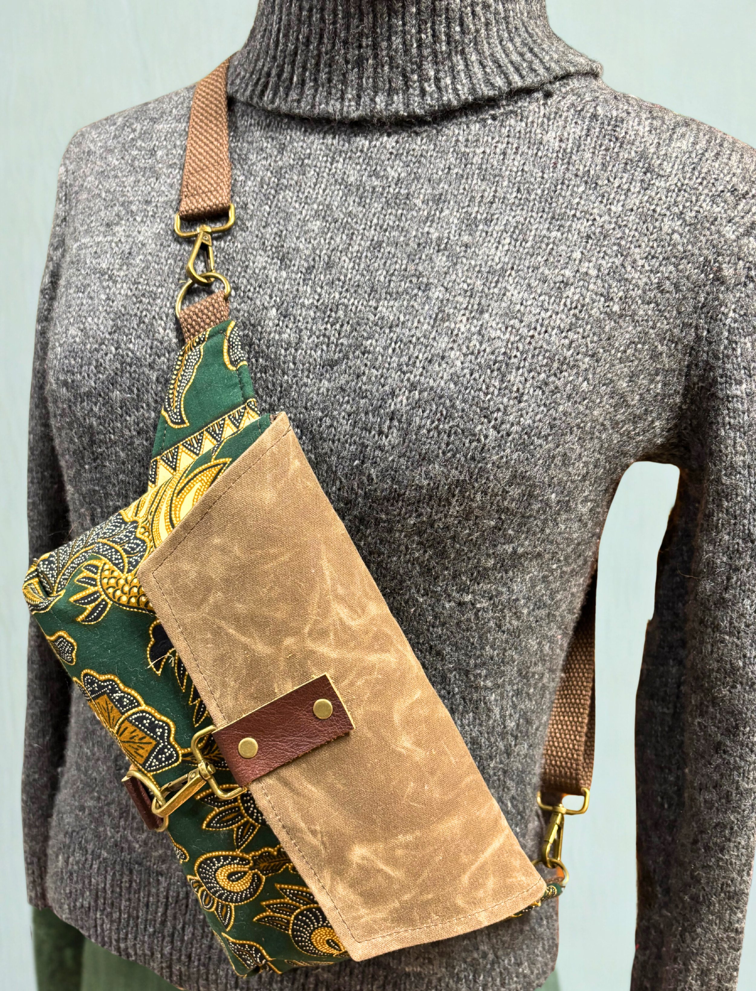 Sac à Main Haralson Coton et Canvas Ciré