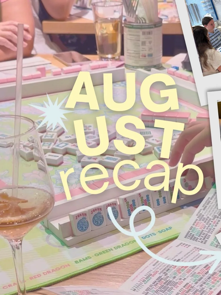 August was a BUSY month for Girls Who Mahjong!! Thanks for joining and following along 💗 on to September! 🀄️ #mahjong #dc #va #thingstodcindc #events