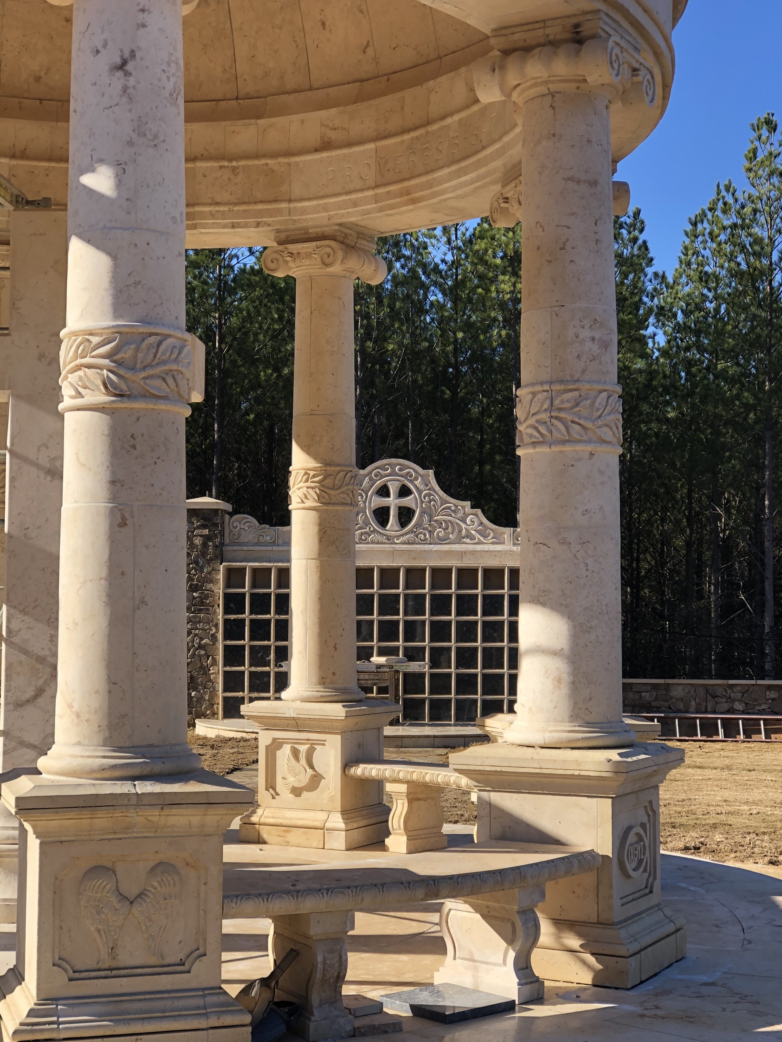 Family Cemetery in Macedonia Limestone