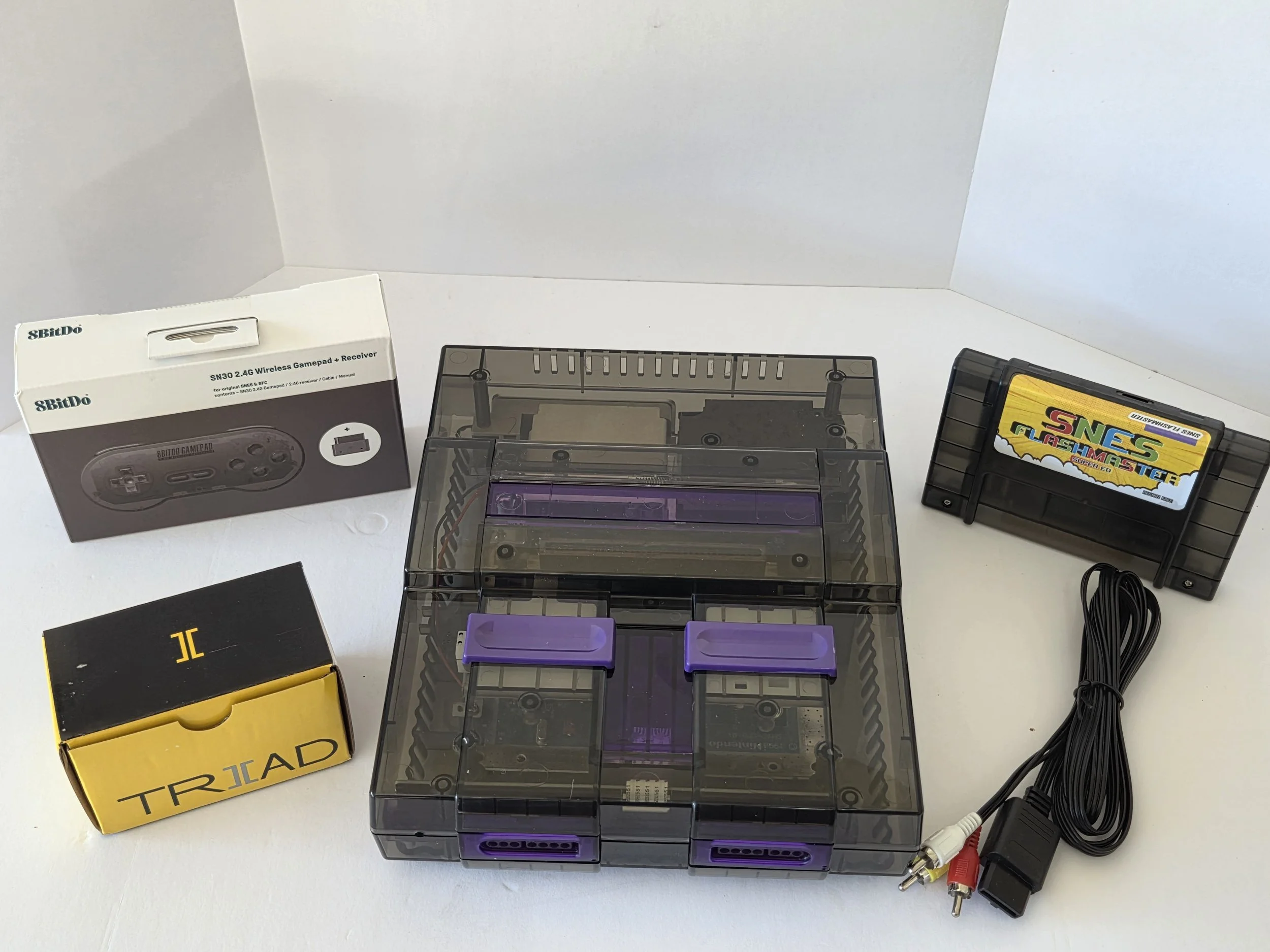 Custom Smoke/Purple SNES Bundle