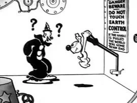   Koko and Bimbo in "Earth Control" (1928)  