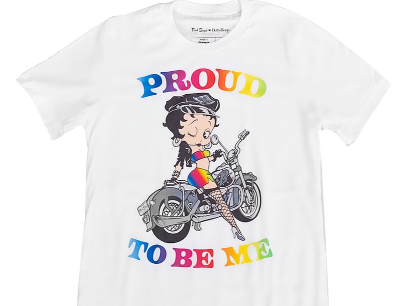 pride 2021: betty boop x fred segal t-shirt