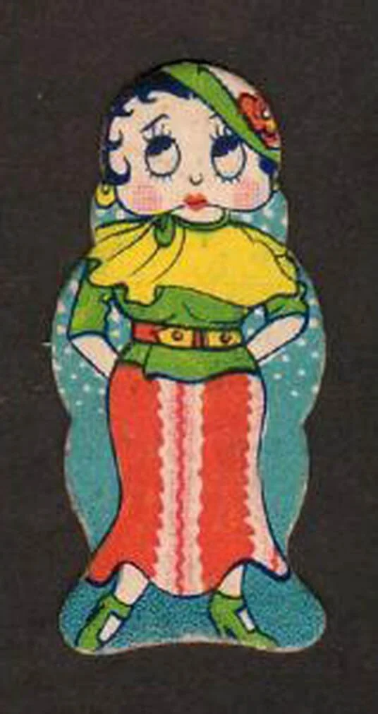 Menkos-B This second card is a scarce pre-war menko of Betty Boop that dates from 1936.