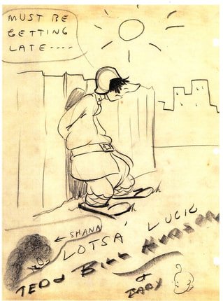   Drawing by animator Bill Hudson.  
