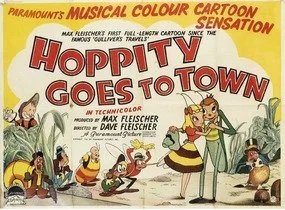  Hoppity Goes to Town (England)   As it turns out,&nbsp;Mr. Deeds Goes to Town, which inspired the original title of the film, was not familiar to British audiences, so the pun of the title was mostly lost on them. And to make matters worse, the wor
