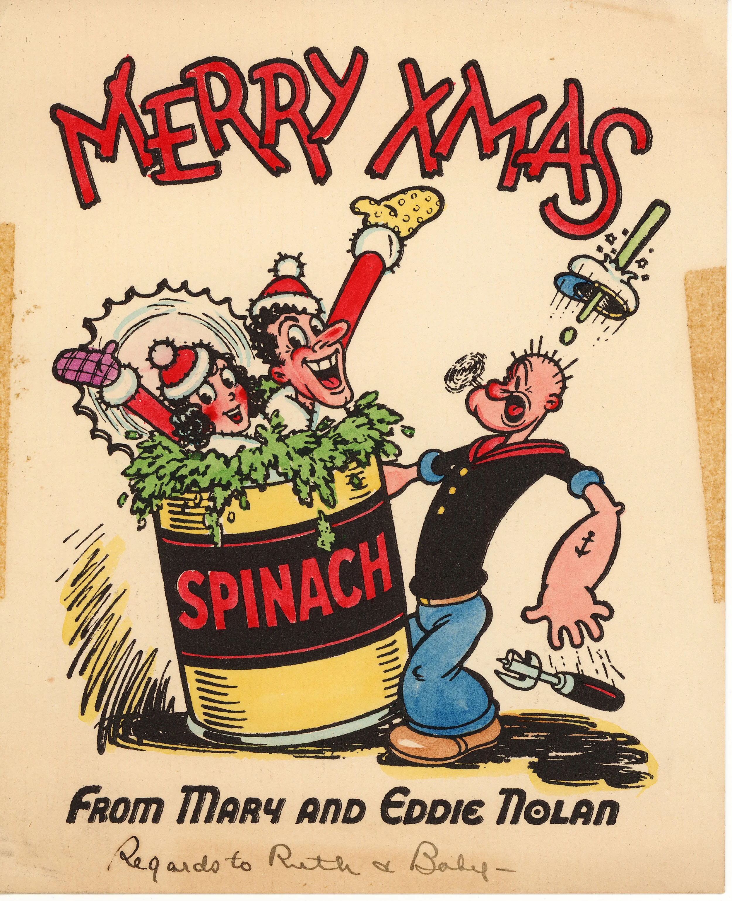  Nick Tafuri earned his first credit as an animator working on a Popeye cartoon for Fleischer’s in 1934. He stayed with the studio through it's moves between New York and Florida, and was still working there when its successor organization, Famous St