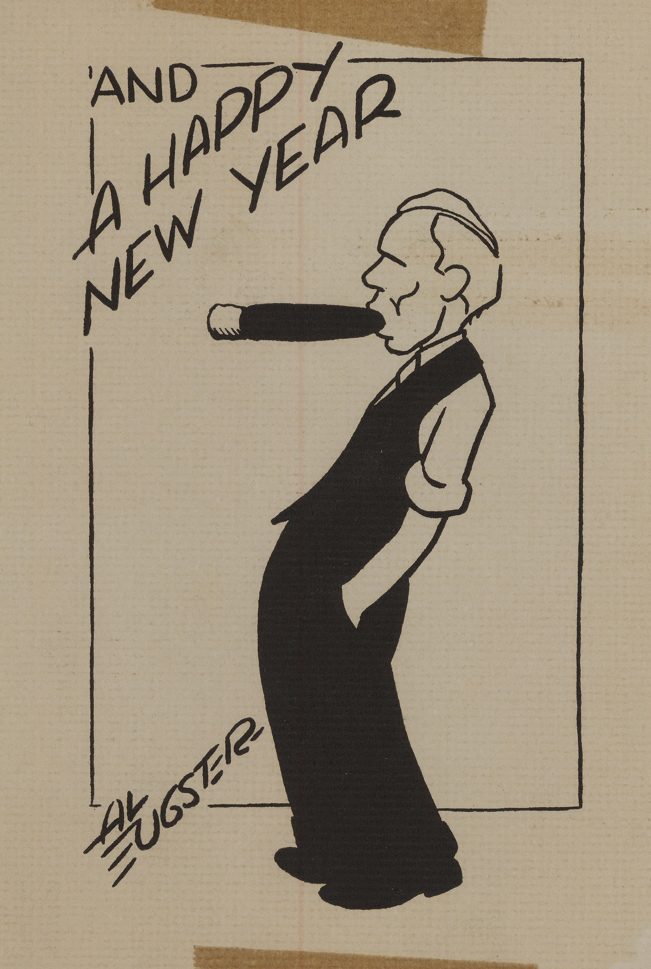 This card from Al Eugster. Among his most well known bits of animation was Betty Boop imitating Maurice Chevalier and Fanny Brice in “Stopping the Show.”