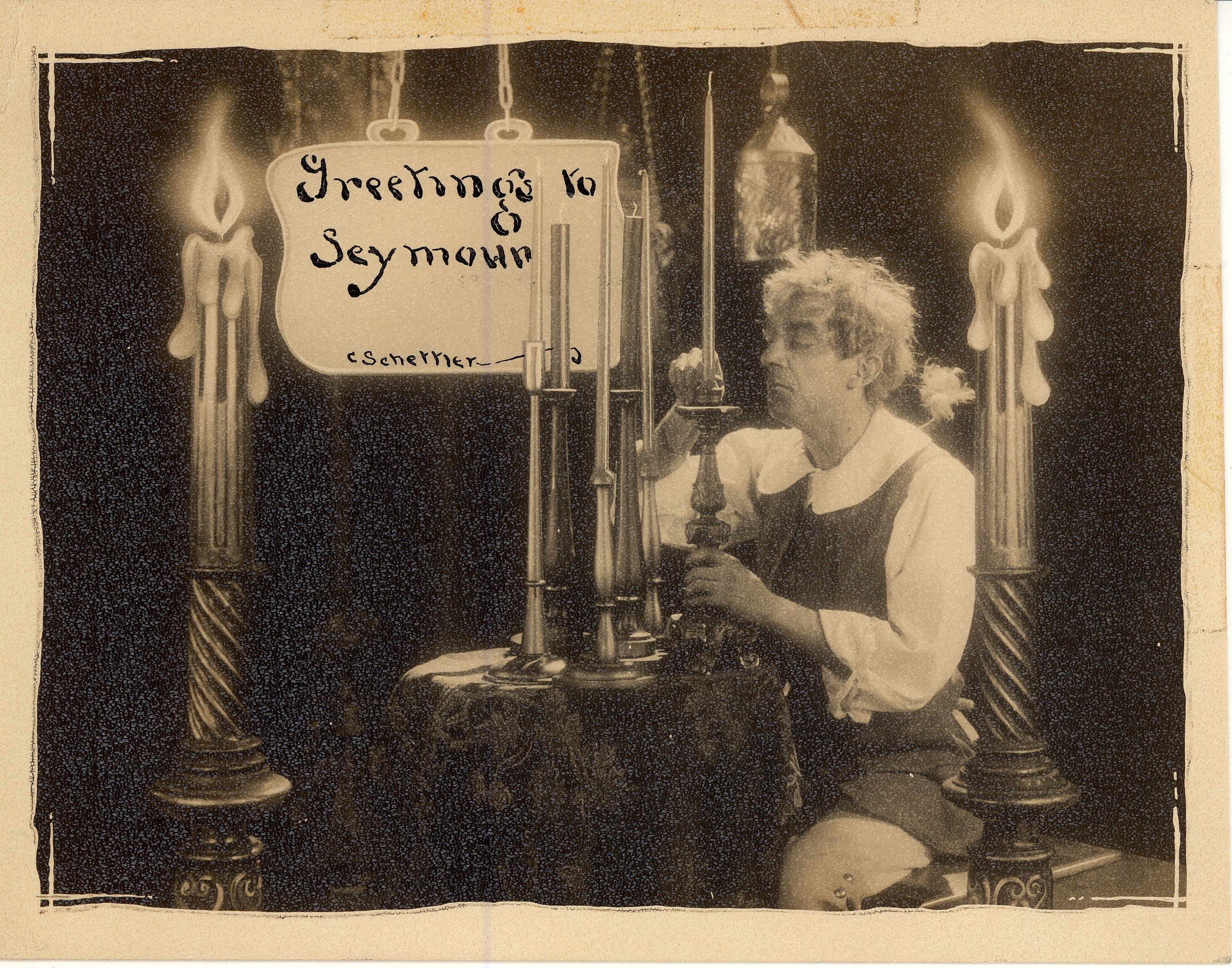 This unusual card is from Charlie Shettler, known for his creative camera work.