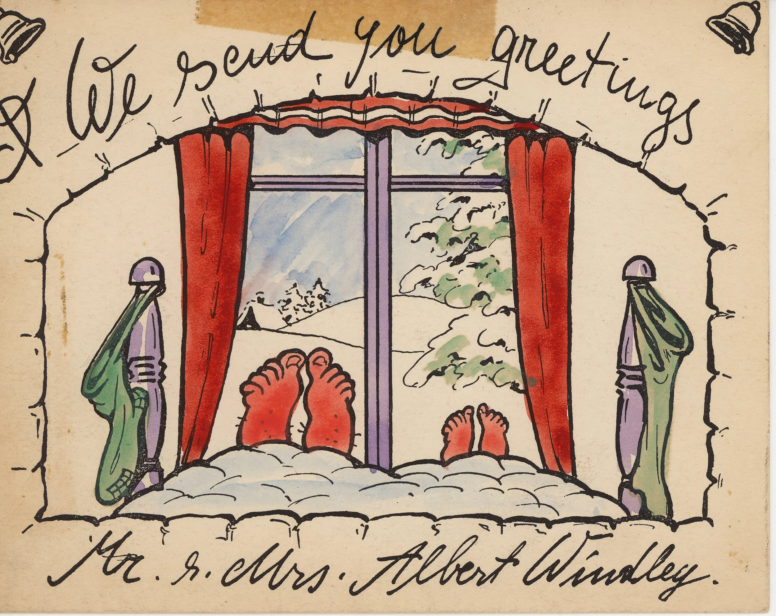 Card from Mr. and Mrs. Albert Windley.