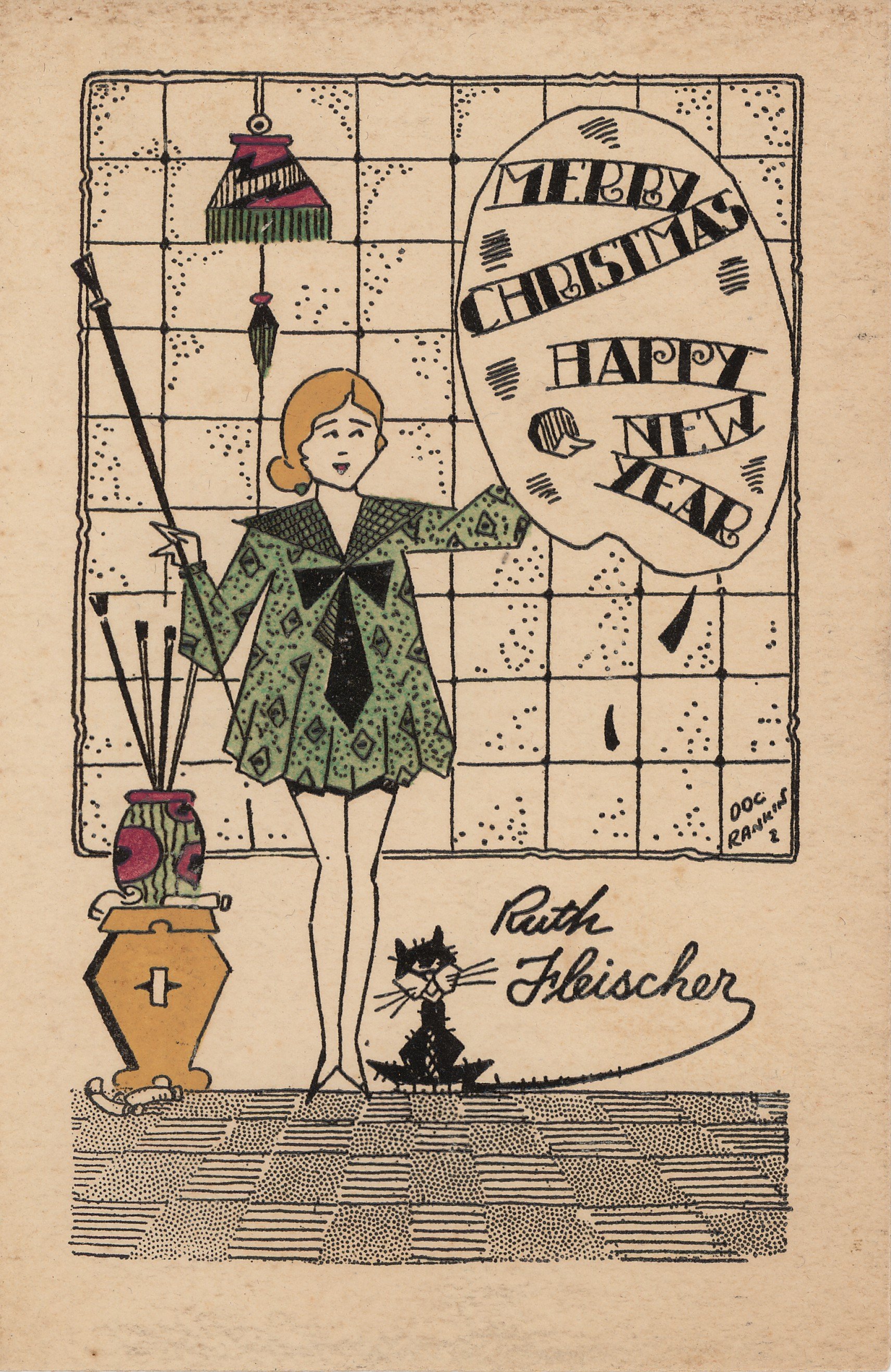 Ruth Fleischer (Max Fleischer’s daughter) met her future husband, animator Seymour Kneitel, while both were working at Fleischer Studios. Ruth was head of the Opaquing (painting) Department, and later headed the Inking Department. They married in 193