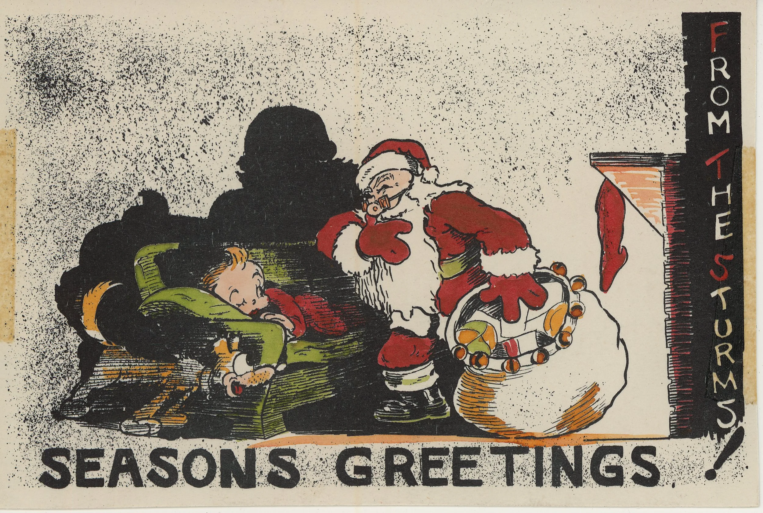 From the Bill Sturm family. Bill Strum was most noted at Fleischer Studios for character development. He’s remembered especially for his animation of Popeye and Bluto.