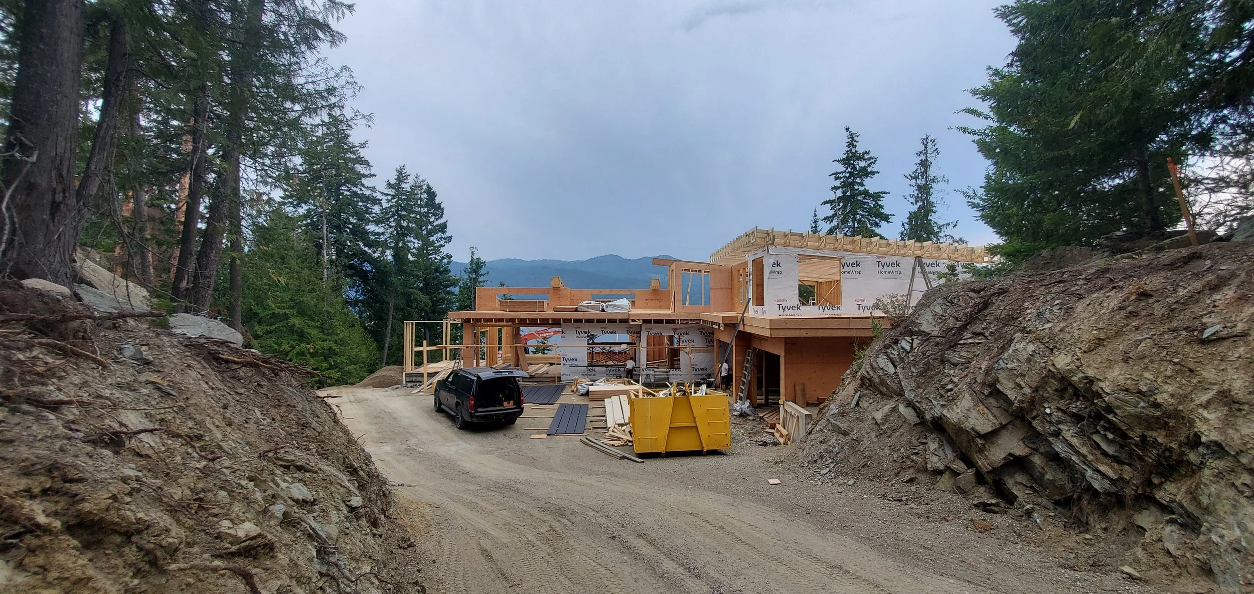 Custom home framing Shuswap BC