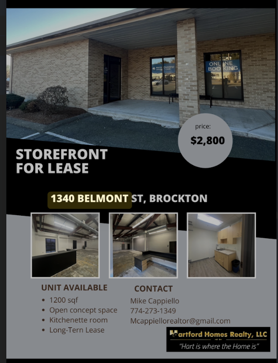 1340 Belmont st STOREFRONT