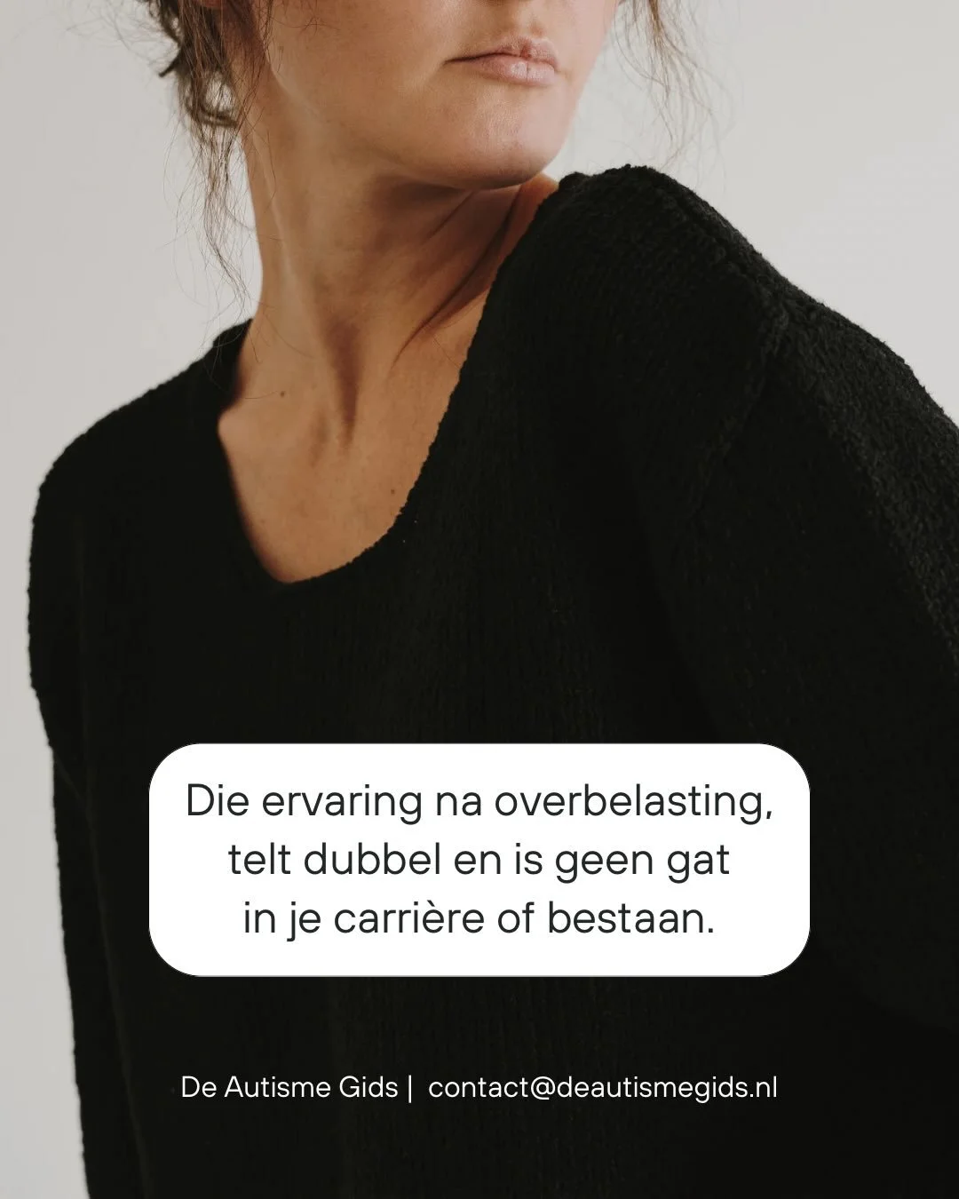 Die ervaring na overbelasting, telt dubbel en is geen gat in je carri&egrave;re of bestaan.

➡️ Lees verder in de slides 🛝 

_
#ikbenopen #autisme #autismespectrum #actuallyautistic #deautismegids