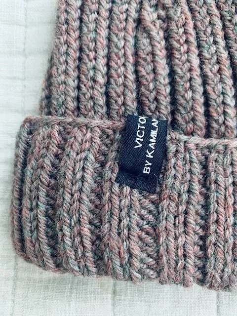 ribbed knit beanie