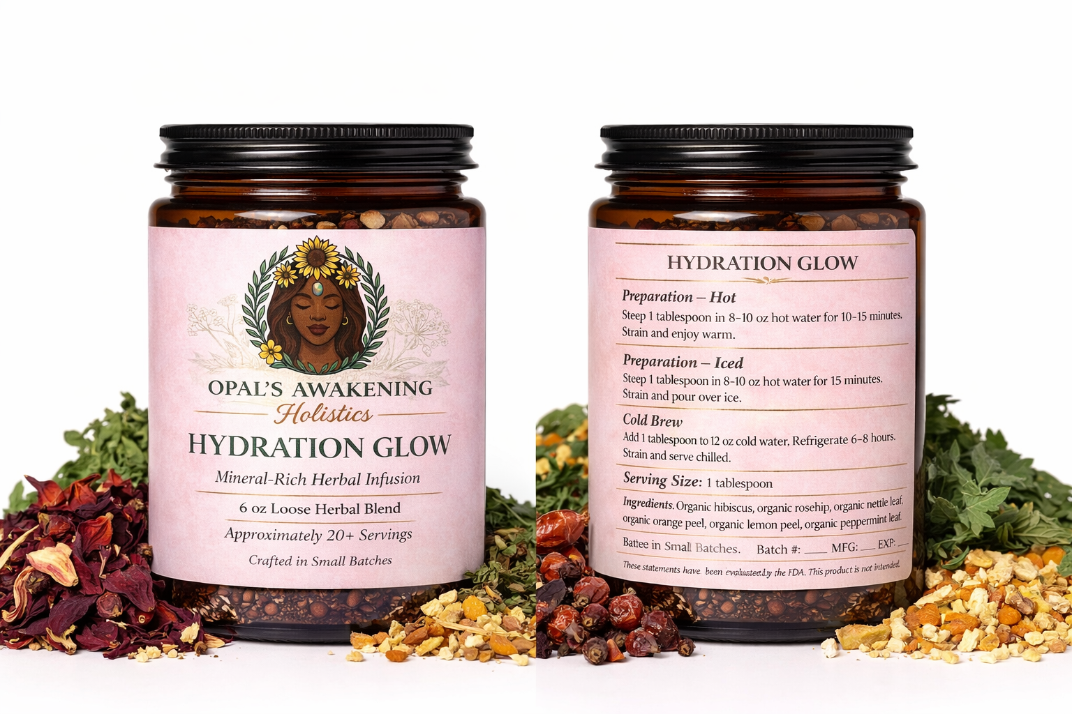 Hydration Glow Mineral-Rich Herbal Tea