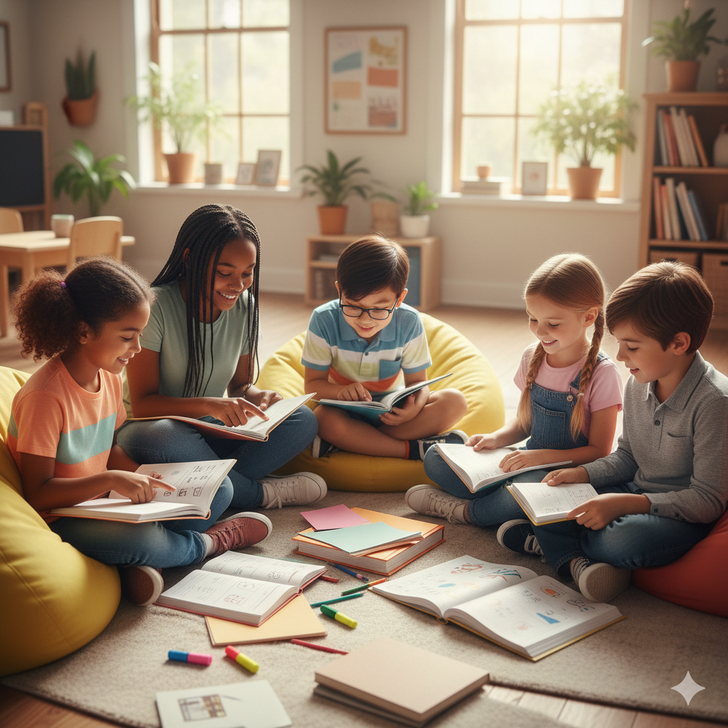 Journals and Practice Books that guide activities for emotional awareness and gratitude.