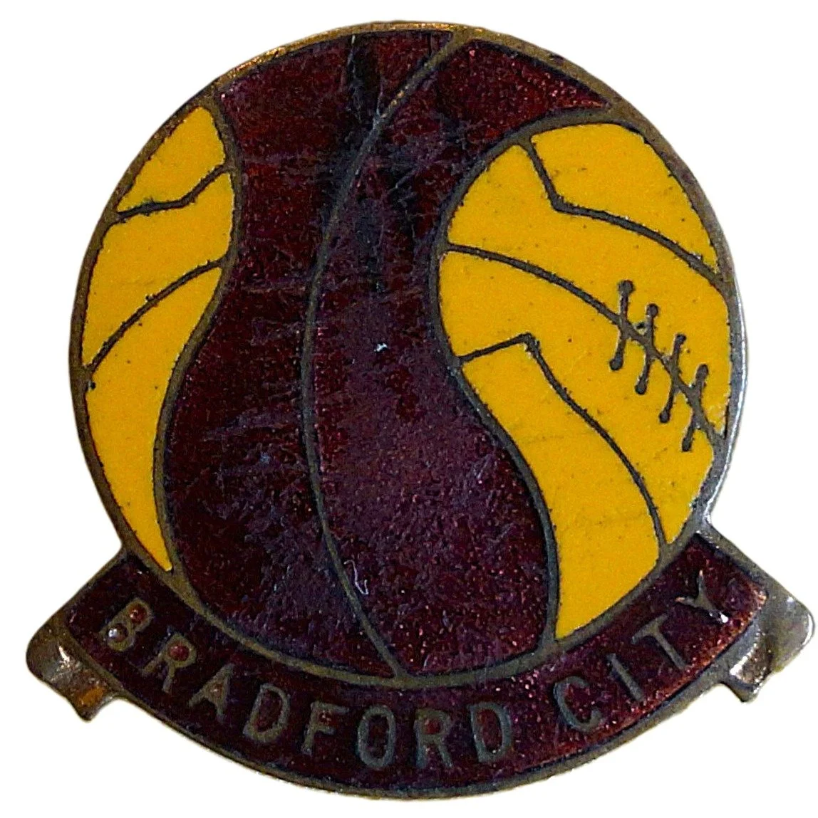 Colorful badge featuring a basketball and the words "BRADFORD CITY" at the bottom.
