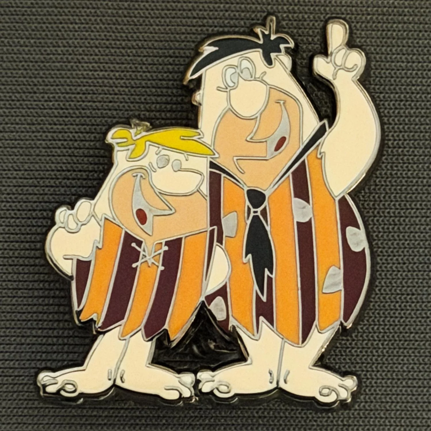 Reference Number: BCCTN059
Size: H 30.4 mm x W 25.6 mm
Pin Type: Brooch Pin
Plating: Black Nickel
Value: £6
Manufacturer: Not Known
Comments: Flintstones in Bradford City Kit