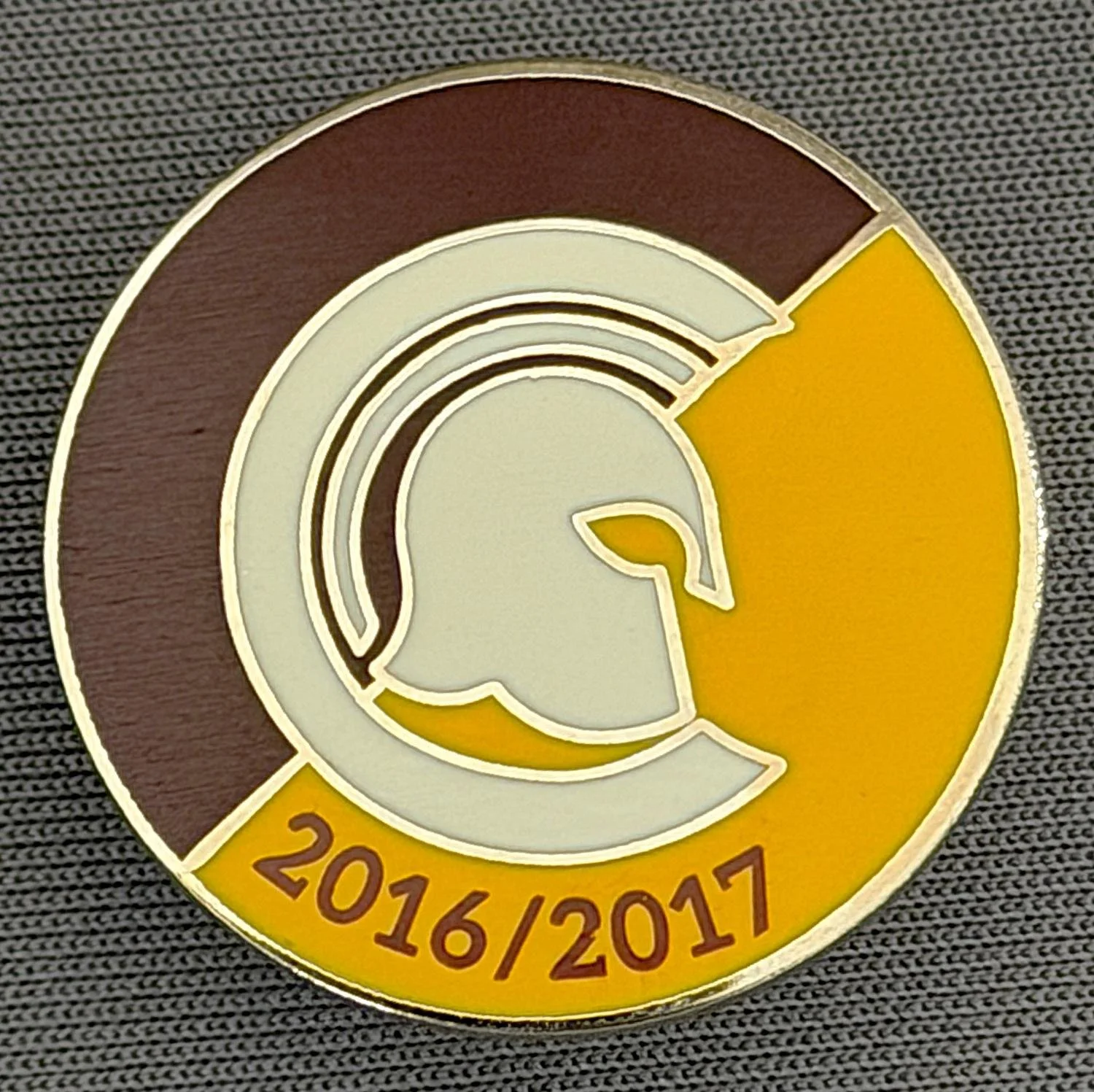 Reference Number: BCUN065
Size: D 25.6 mm
Pin Type: Metal Clutch
Plating: Silver
Value: £8
Manufacturer: Bradford City Badges
Comments: Purchased by Bradford City for Centurion Group 2016, Limited Edition 100