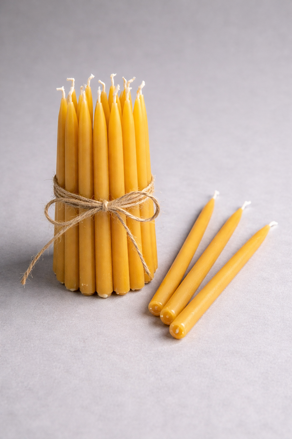 Pure Beeswax Birthday Candles (Dozen)
