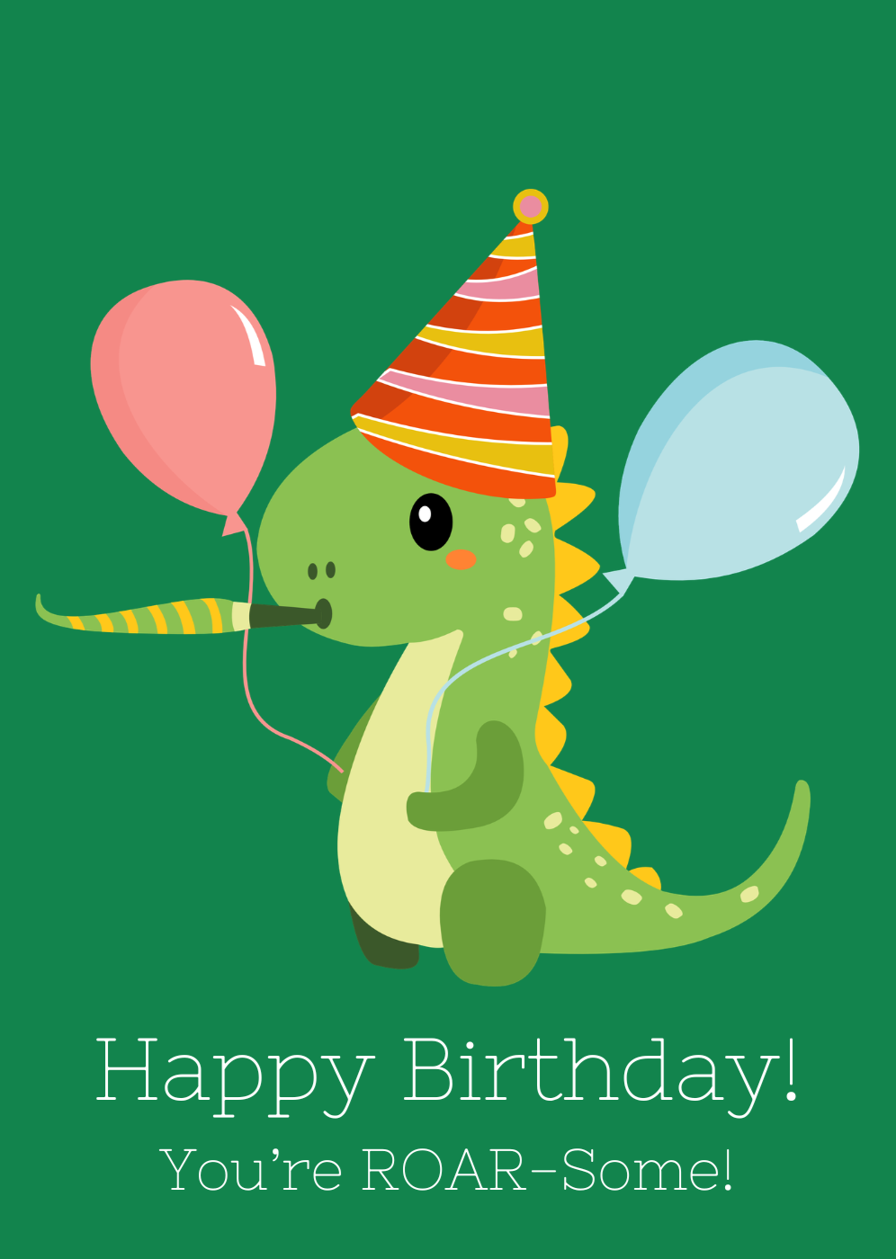 Boys Dinosaur Birthday Card
