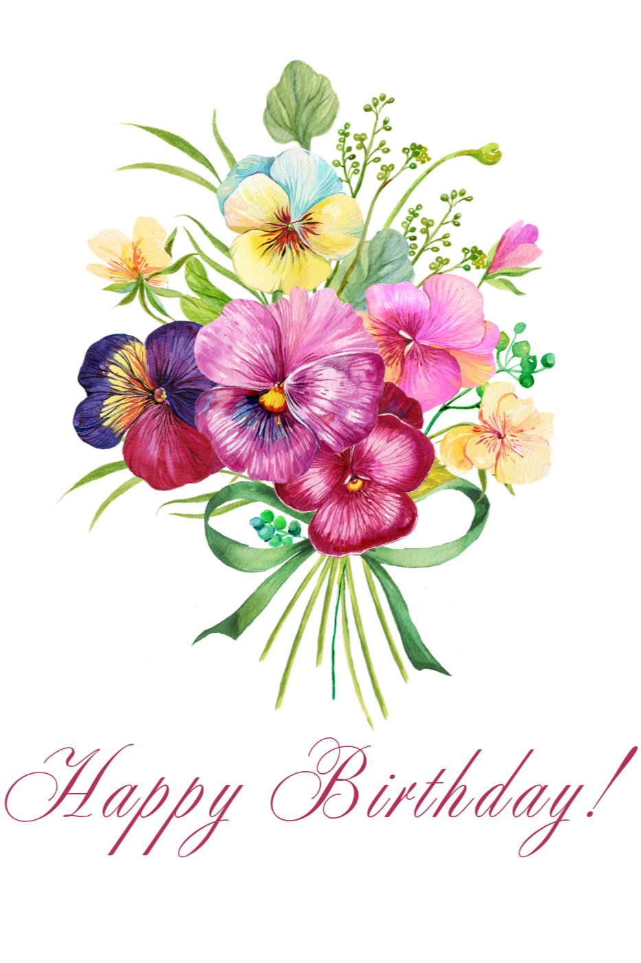 Floral Birthday Card