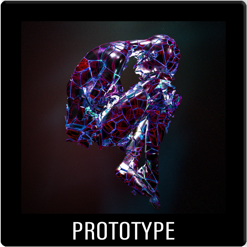 Experimental 3D Digital Art. Holographic human figure rendering exploring neon lighting, cloth simulation, and futuristic aesthetics.