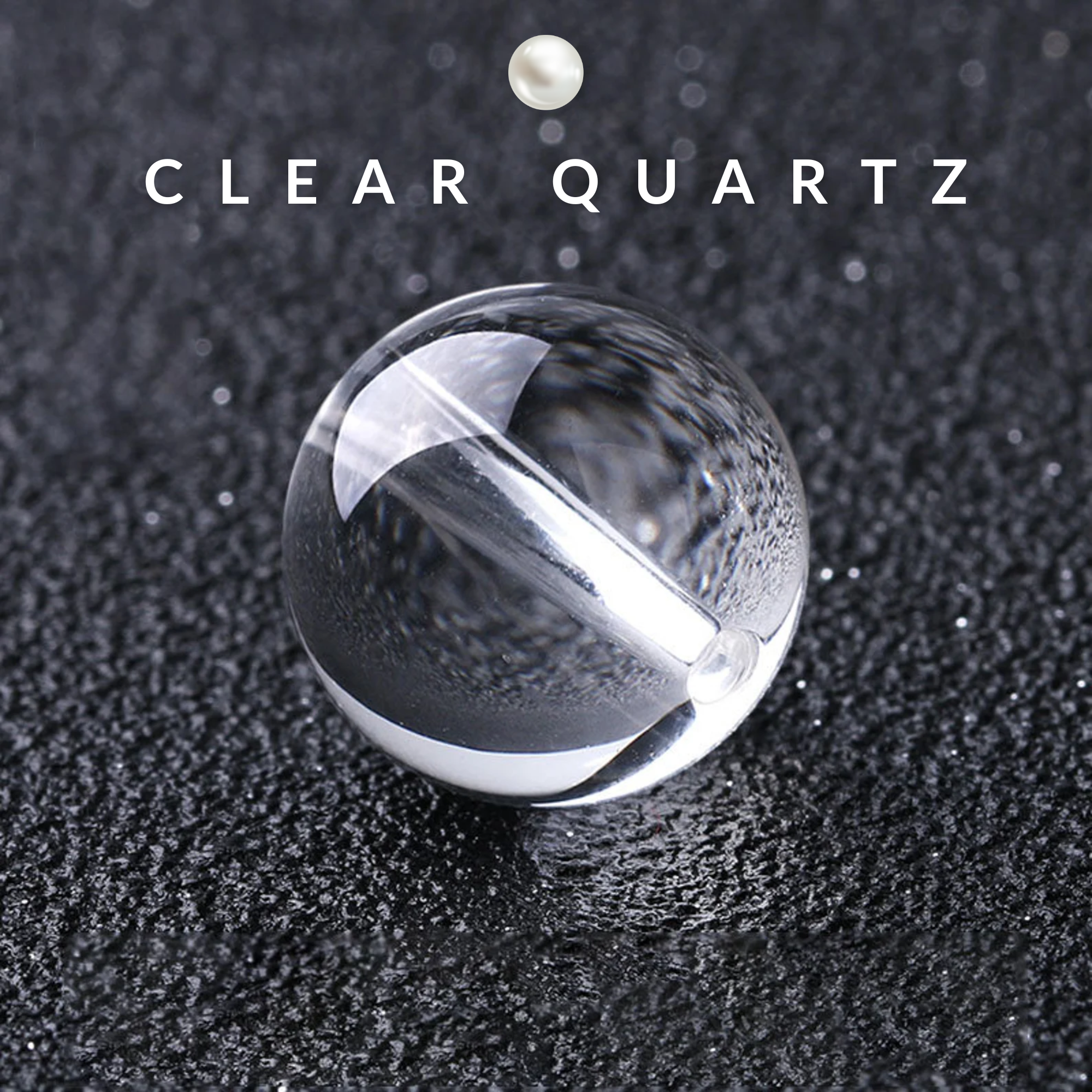 Natural clear quartz crystal stone for clarity, healing and energy balance.