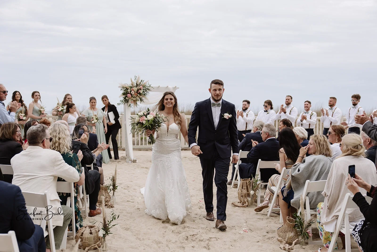 Golden Sand Beach Boho Wedding