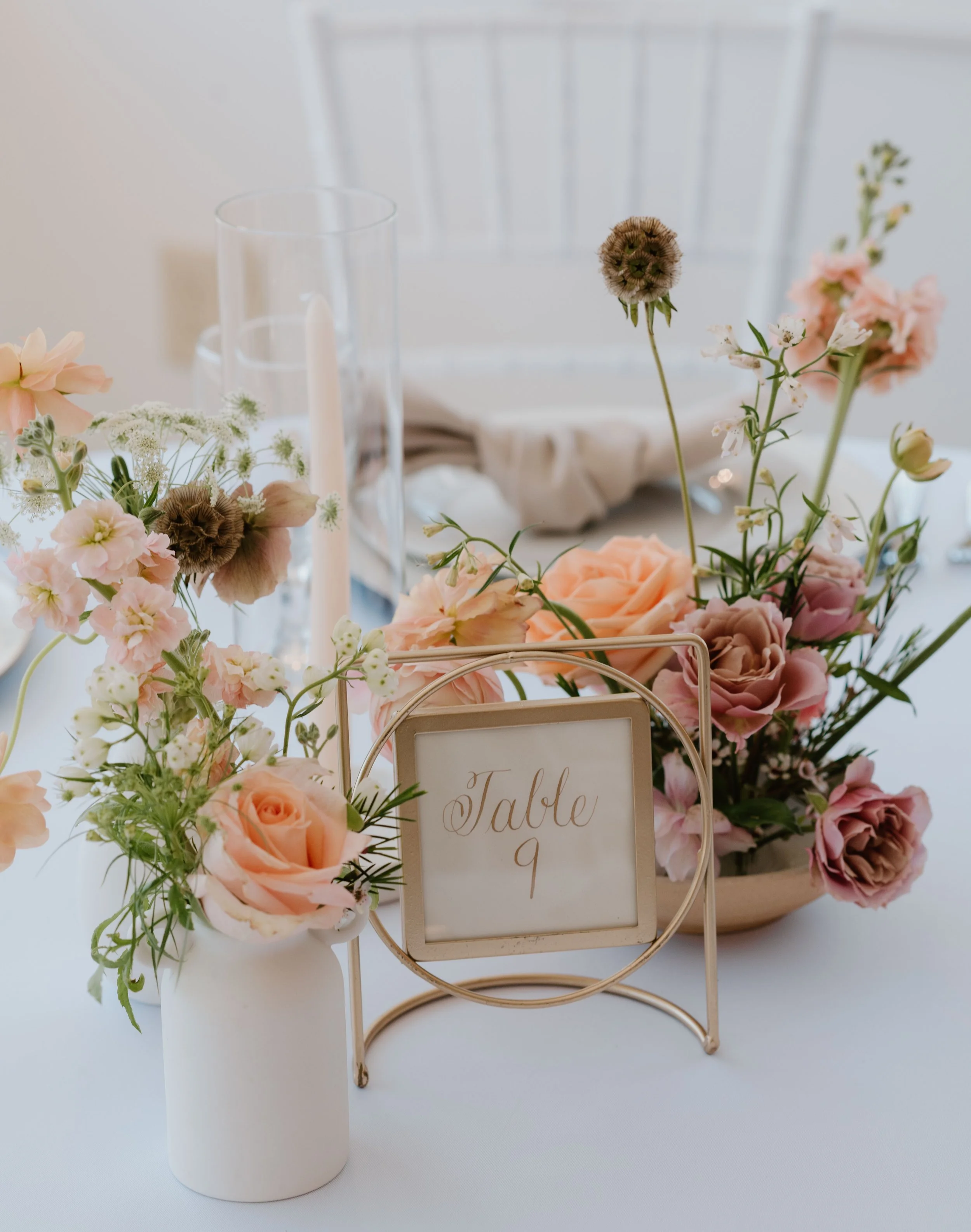 Blush and Peach Wedding Flowers