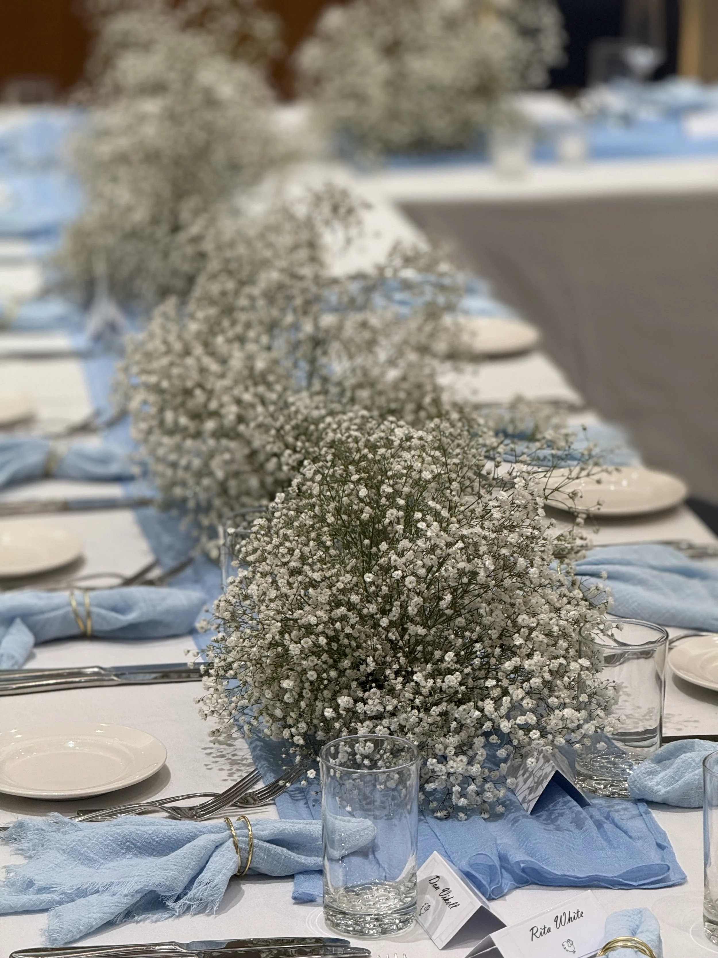 baby's breath wedding scape