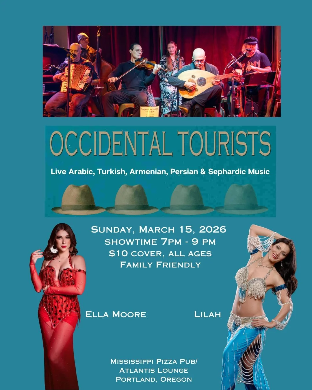 The Occidental Tourists with Ella Moore and Lilah