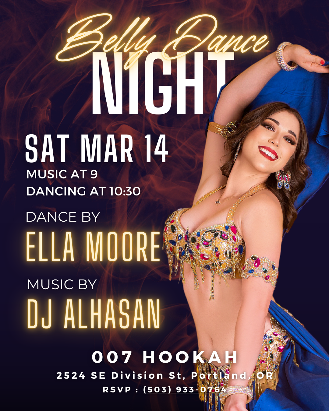 Ella Moore at 007 Hookah