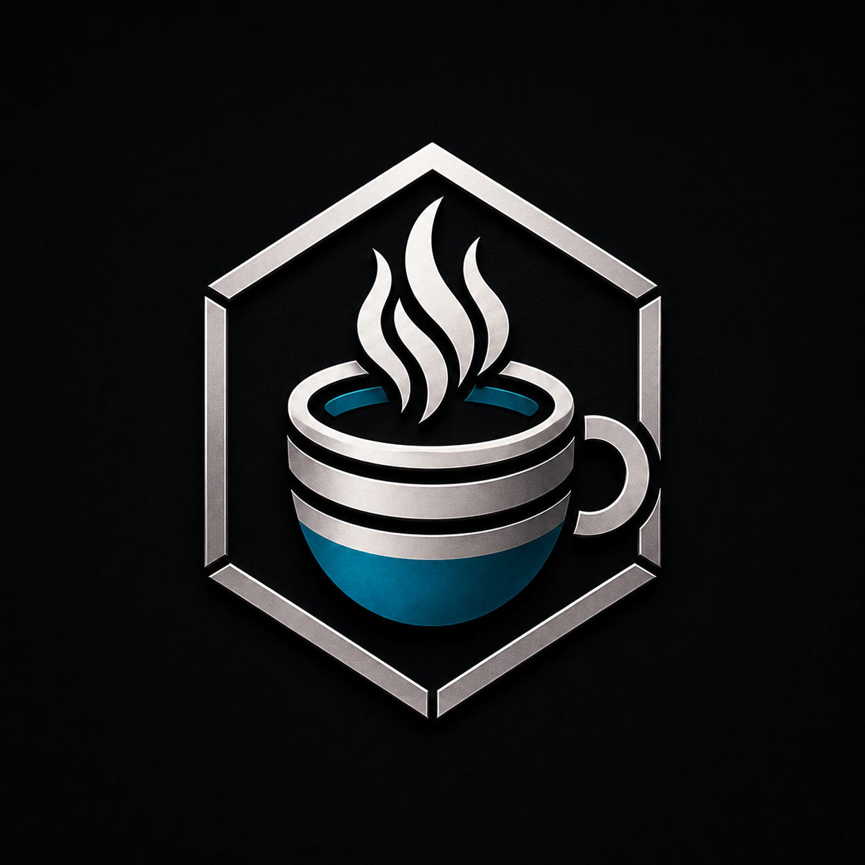 BREWED SAPIENTIAE VENTURES INC cup-in-hexagon logo, parent company of Thoughts Ova Coffee.