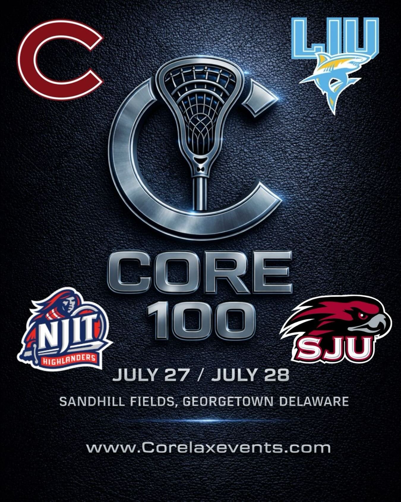 🔵 Core 100 🔵
‼️Coaches Release PT. 3‼️
The CoreLax Team is happy to announce the next wave of elite coaches who will be in attendance to coach and recruit at the Core 100 Showcase! 

Wave 3: 
Colgate University - Patriot League
Long Island Universi