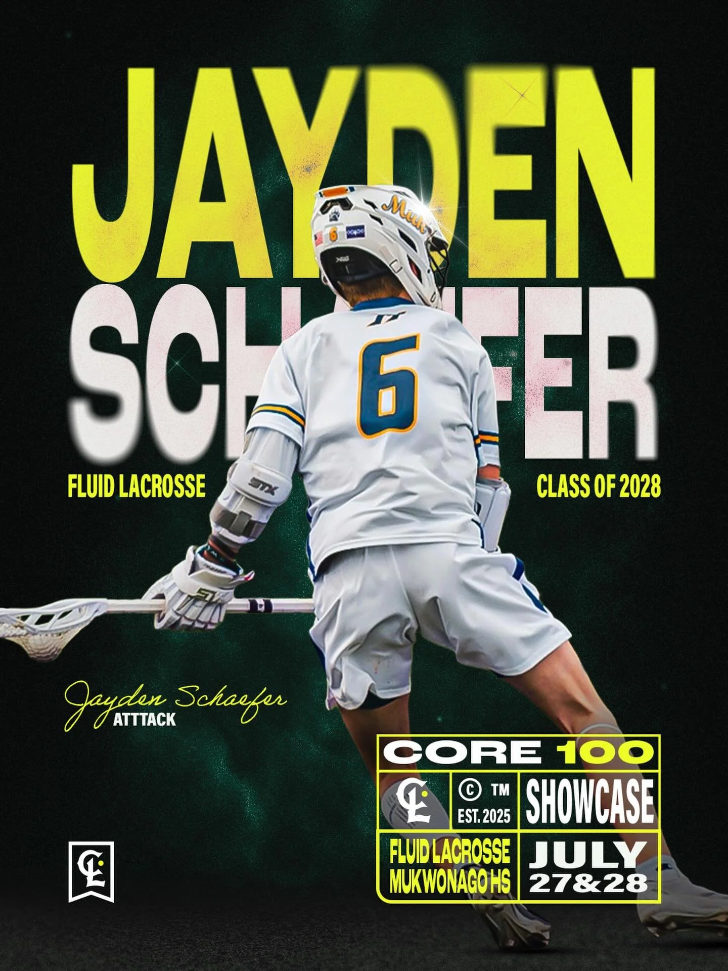 🚨2026 CORE 100 SPOTLIGHT🚨
Back to the Midwest we go, don&rsquo;t sleep on these midwest boys or they will catch you in the chinstrap at the midline and remind you where they are from&hellip;.

@jayden.schaefer 
Jayden Schaefer
Position: Attack
Clas