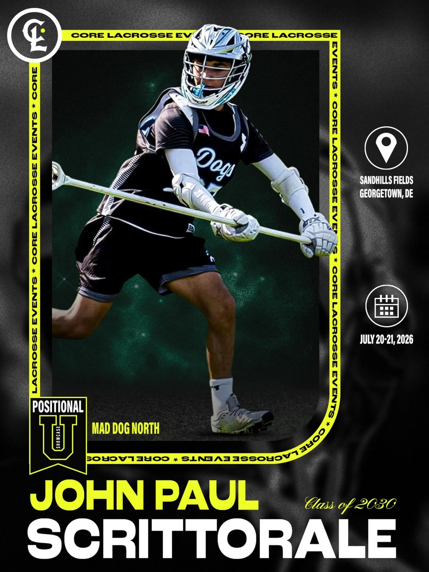 🚨2026 Positional U SPOTLIGHT🚨
Kicking off our Postional U spotlights with one of the young guns that can really 🛩️ around the field&hellip;.

jp_scrittorale
John Paul Scrittorale
Position: Defense / LSM
Class: 2030
Club: Mad Dog

Core Inside Scoop