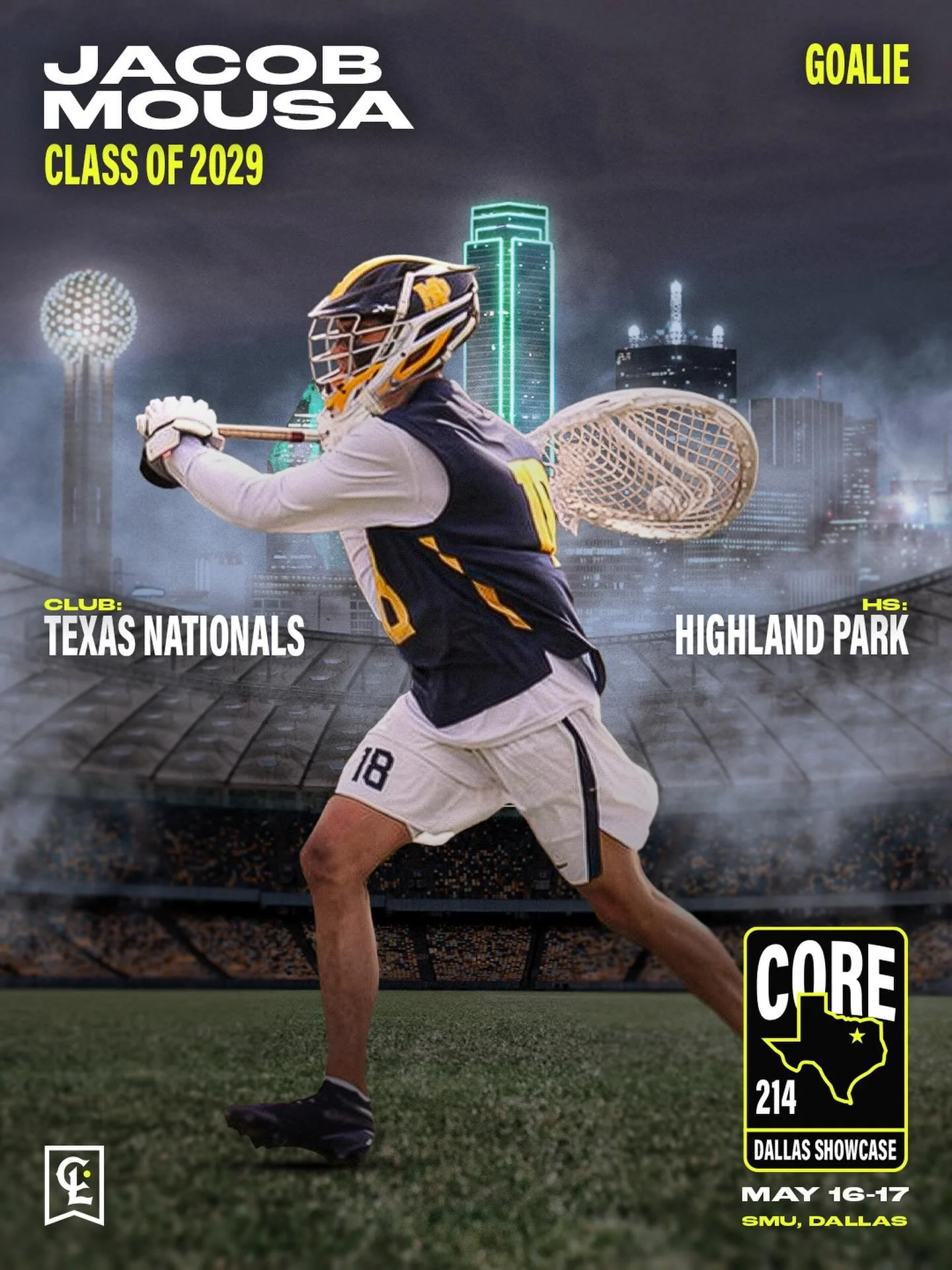 🚨Core 214 PLAYER SPOTLIGHT🚨
Seems only right to make an early Core 214 Spotlight stop to see the @hplaxofficial boys and one of their young goalies who stands tall against shooters every time&hellip;.

Jacob Mousa
Position: Goalie
Class: 2029
HS: H