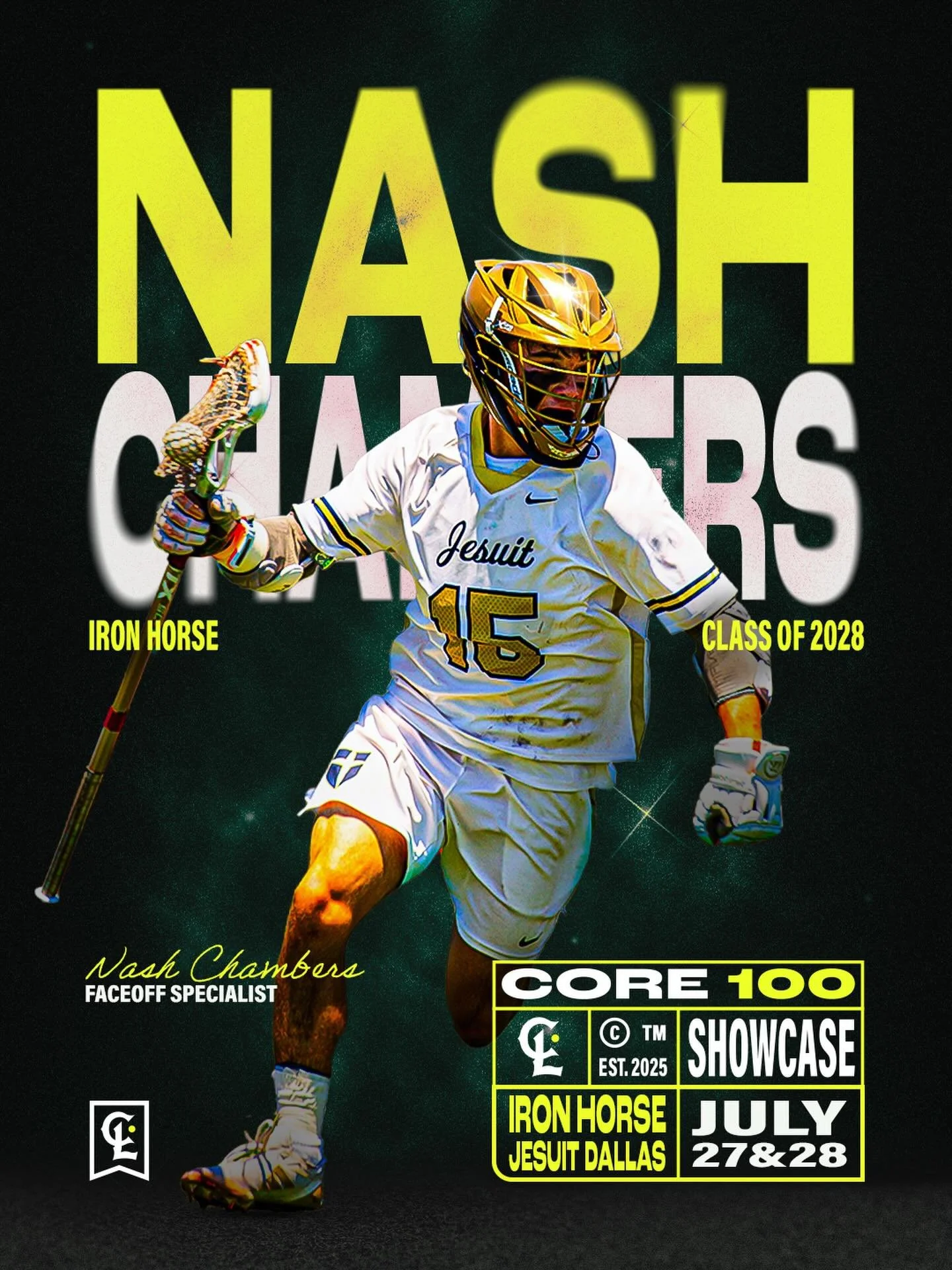 🚨2026 CORE 100 SPOTLIGHT🚨
Down to the Lone Star State we go to check in with a player who does more than just FOGO for @ironhorselax and @jcplacrosse who produce some of the top talent in Texas&hellip;.

@nashchambers1 
Nash Chambers
Position: FOGO