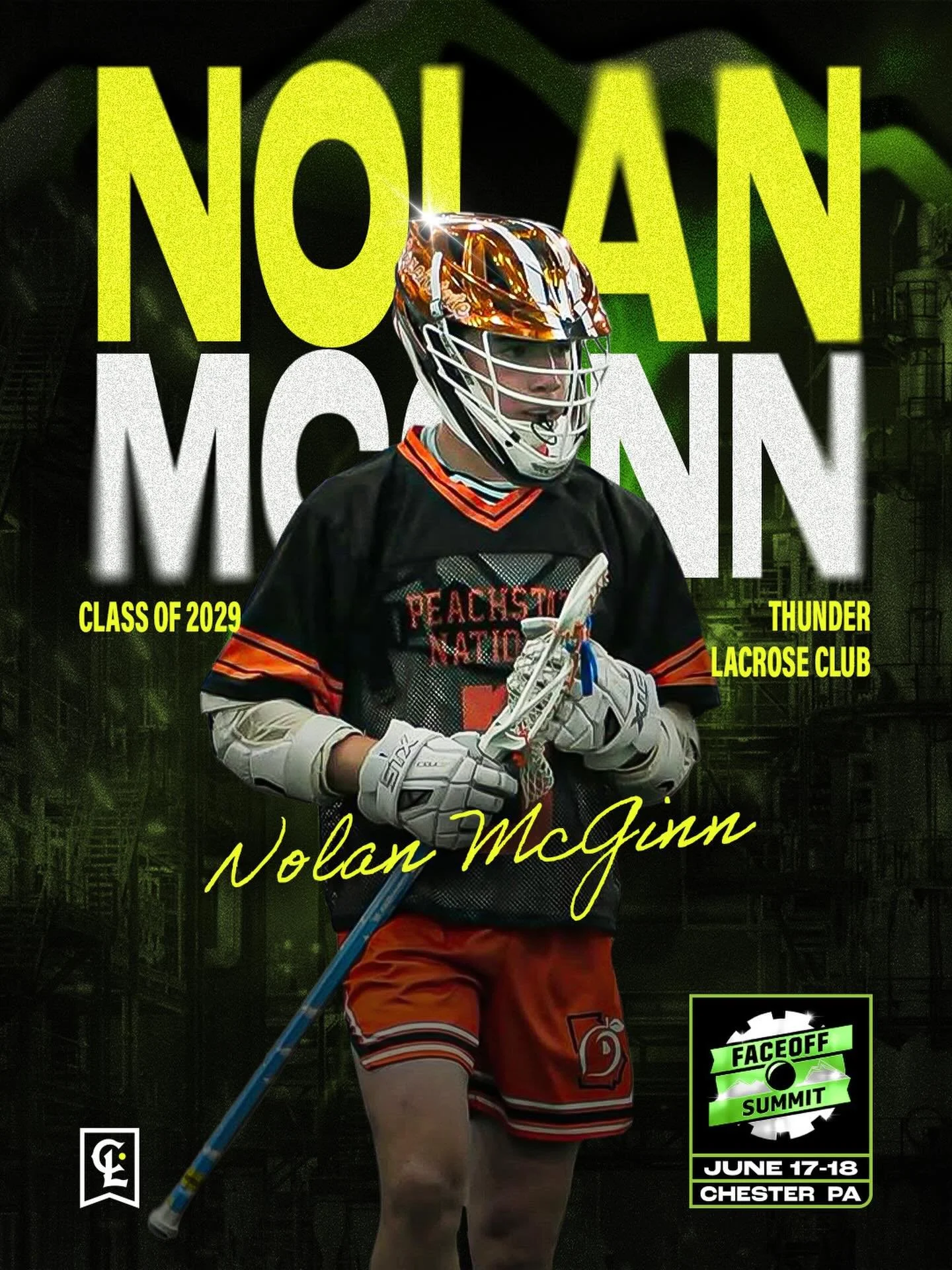🚨Faceoff Factory Summit Spotlight🚨
Headed down south to the 🍑 state for our next Summit spotlight&hellip;

@the_nolander13 
Nolan Mcginn
Class: 2029
Club: Thunder Lacrosse @thunderlaxclub 
  Peach State Nationals @peachstate_nationals 
HS: Walton 