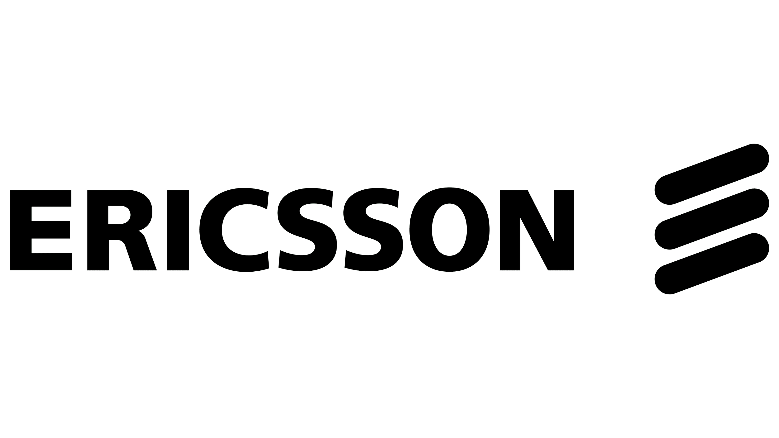Neon style outline of the word 'Ericksson' with a paperclip illustration to the right.