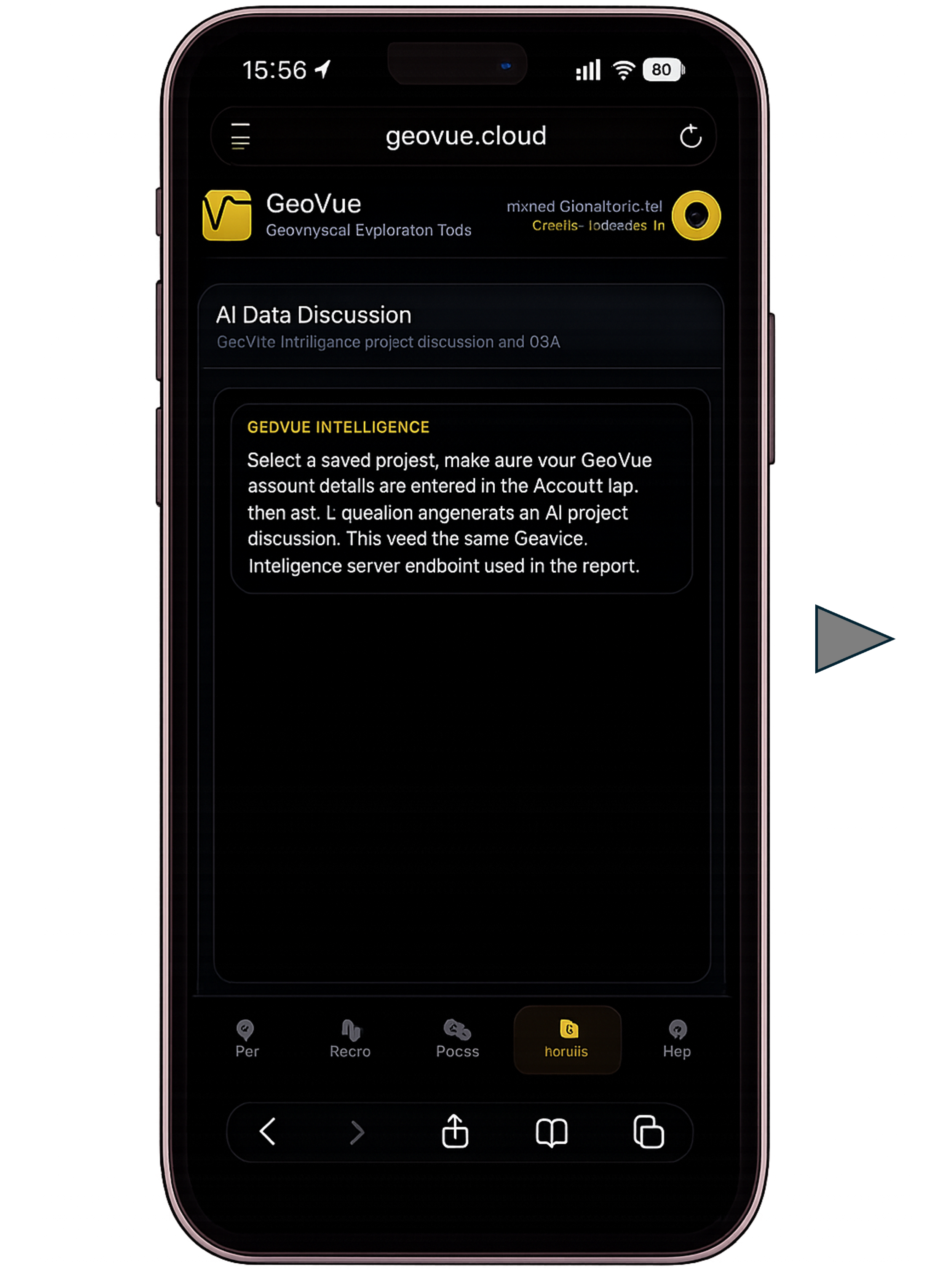 STEP 4 - The app and report has A.I. Built straight into it. You can ask it anything about the data in the report and it will provide answers like a professional geophysicist would. You will need some purchased credits to use this feature though. A.I