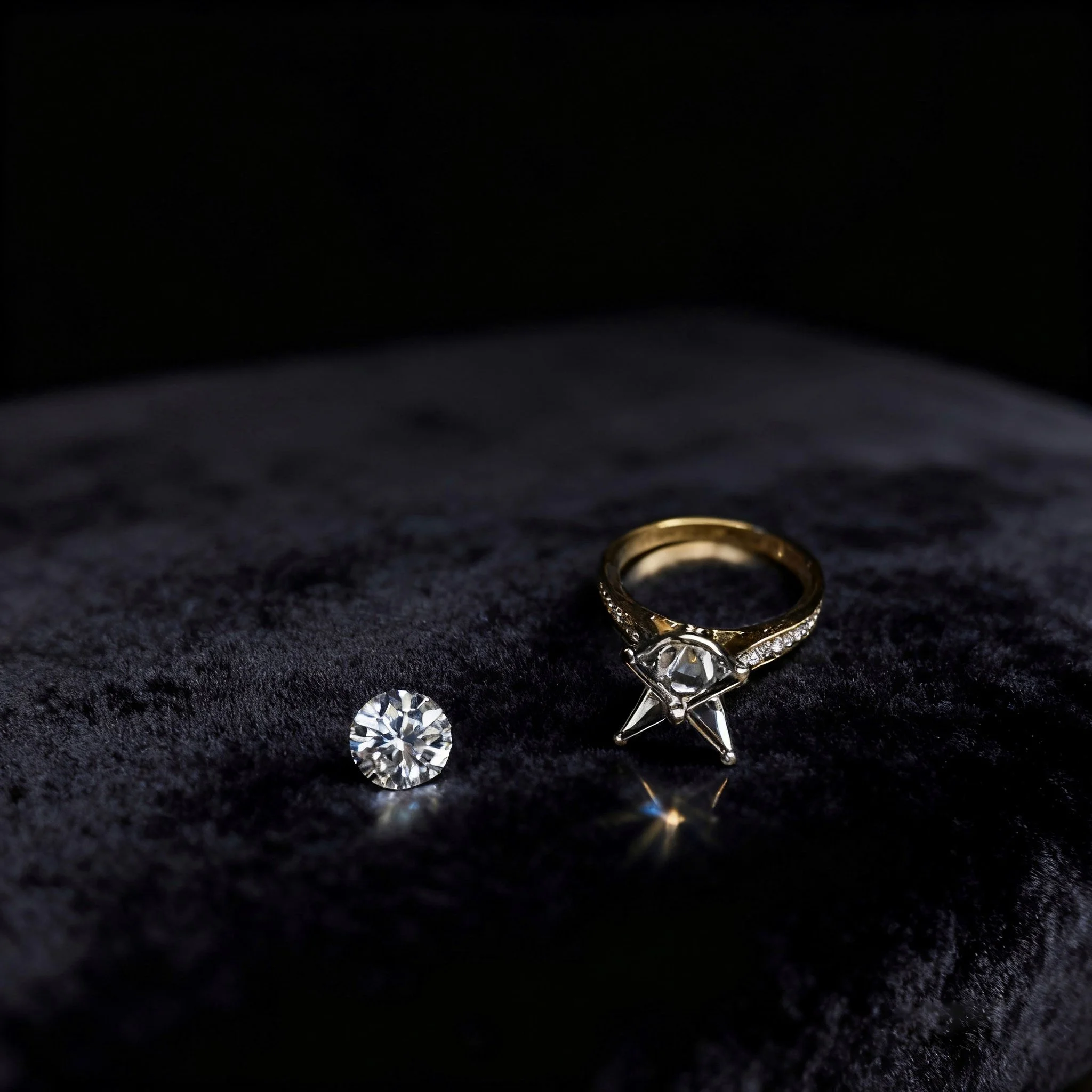 Handcrafting a bespoke diamond engagement ring in our Hatton Garden workshop - 1V1 LONDON custom jewellery.