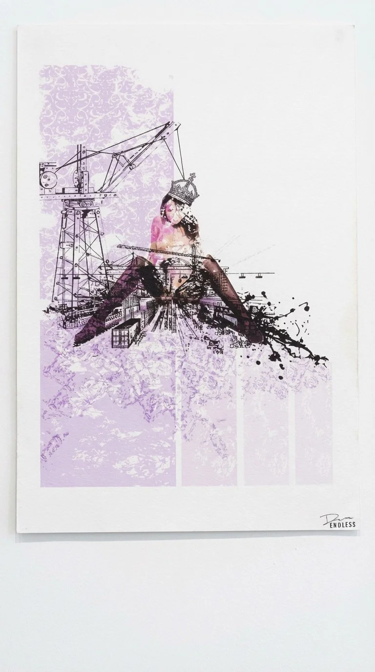 Endless-Artist-Queen-on-a-Crane-2013-Original-Canvas-1v1-London
