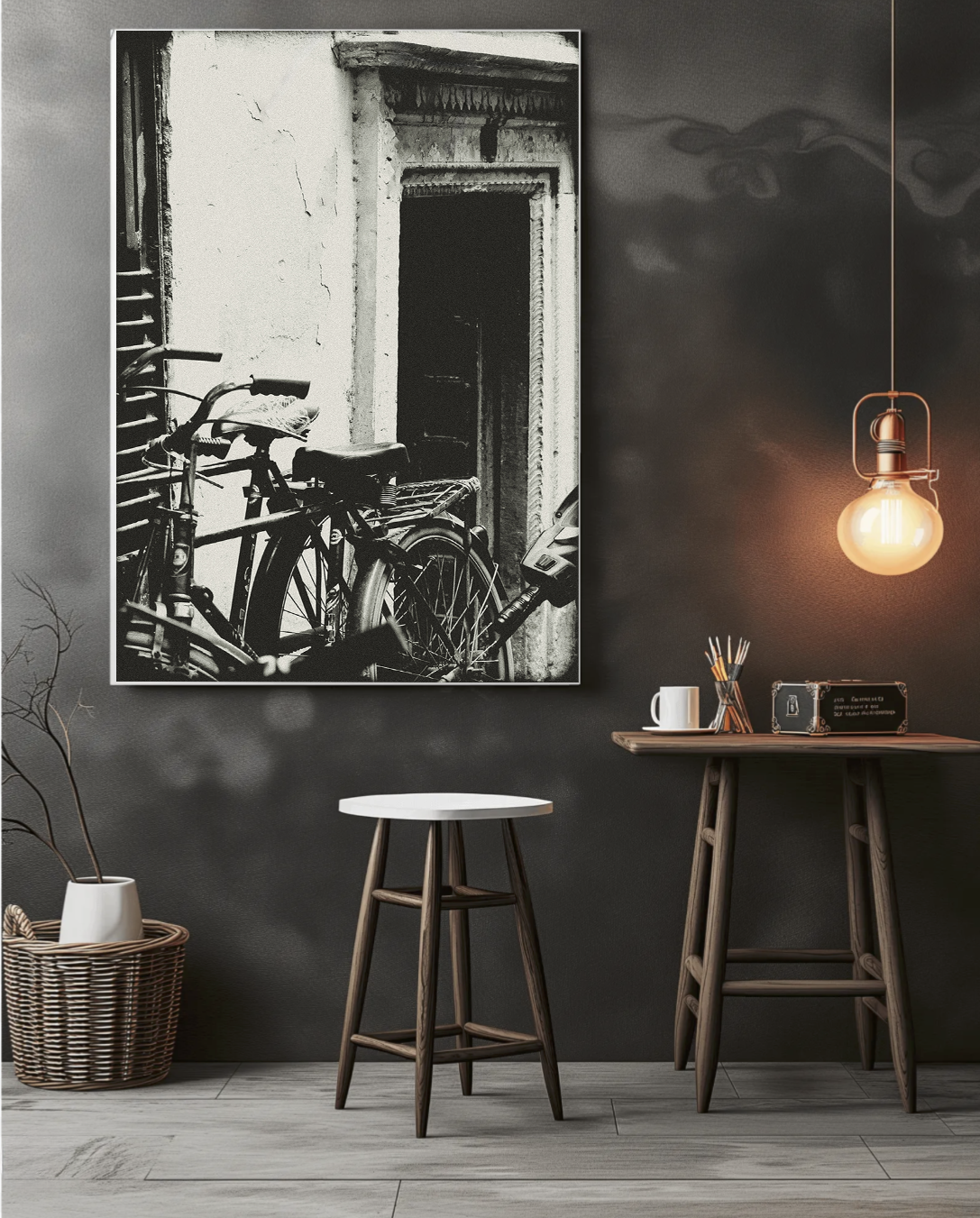 Bicycles. Black& White