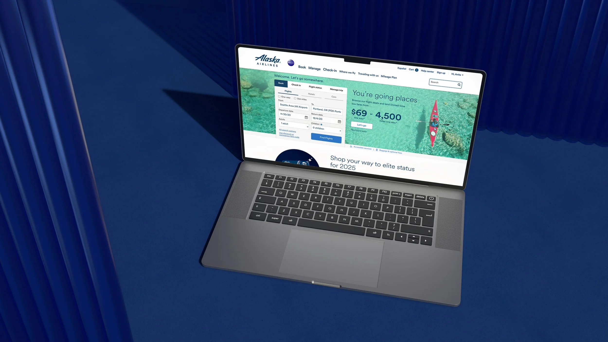 Alaska Airlines Homepage