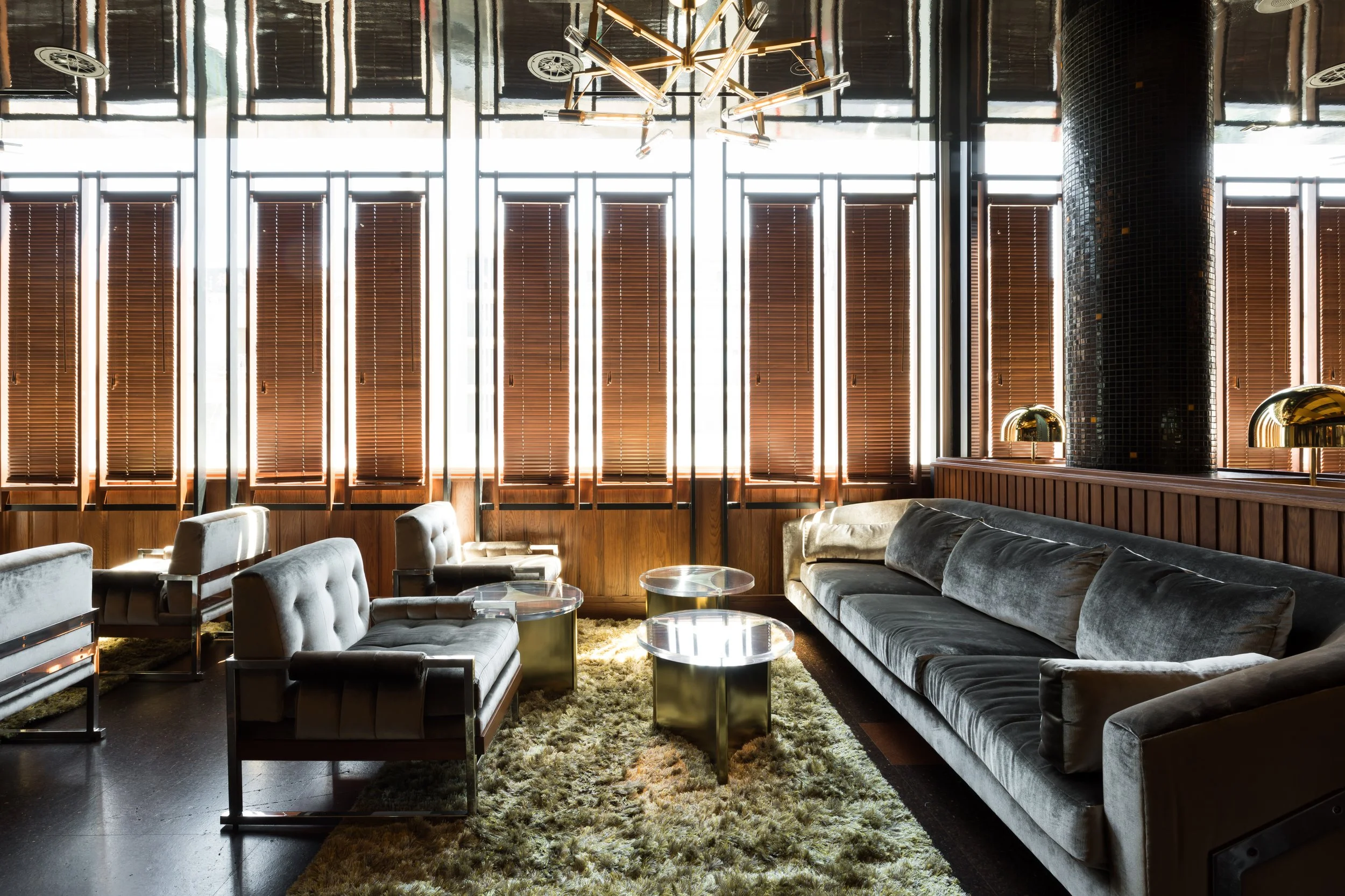 Cold Drinks bar above China Live Market in San Francisco, California.