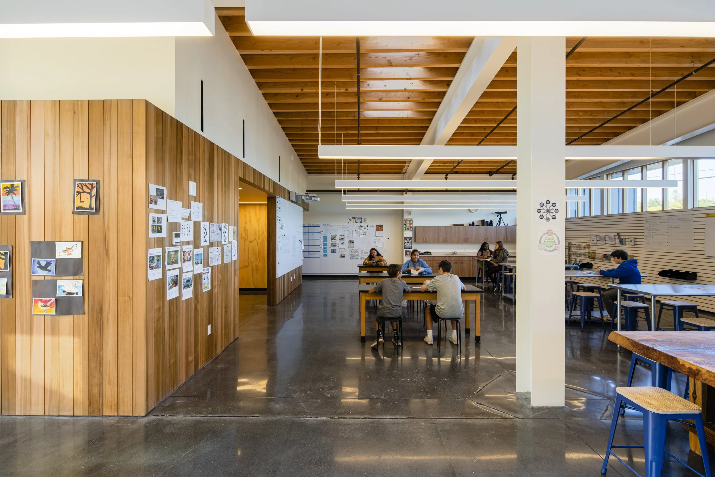 Spring Hill Montessori in Petaluma, California. A STEAM-focused campus designed for flexibility, connection, and real-world learning
