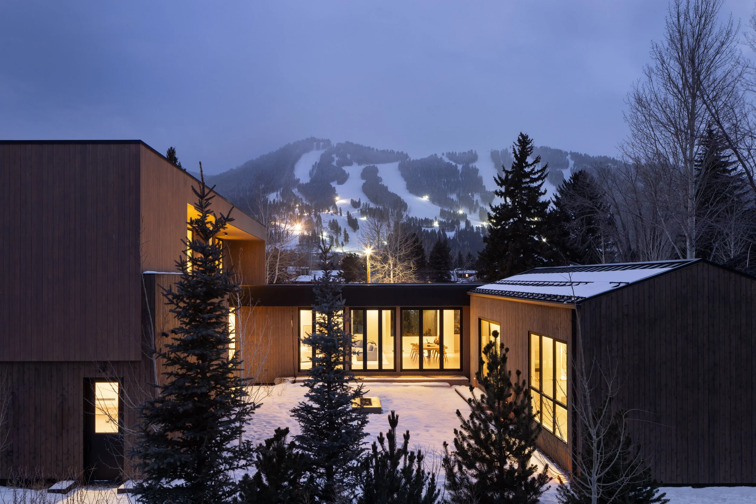   Teton House  
Contemporary courtyard home in Jackson, Wyoming 
 Residential 
